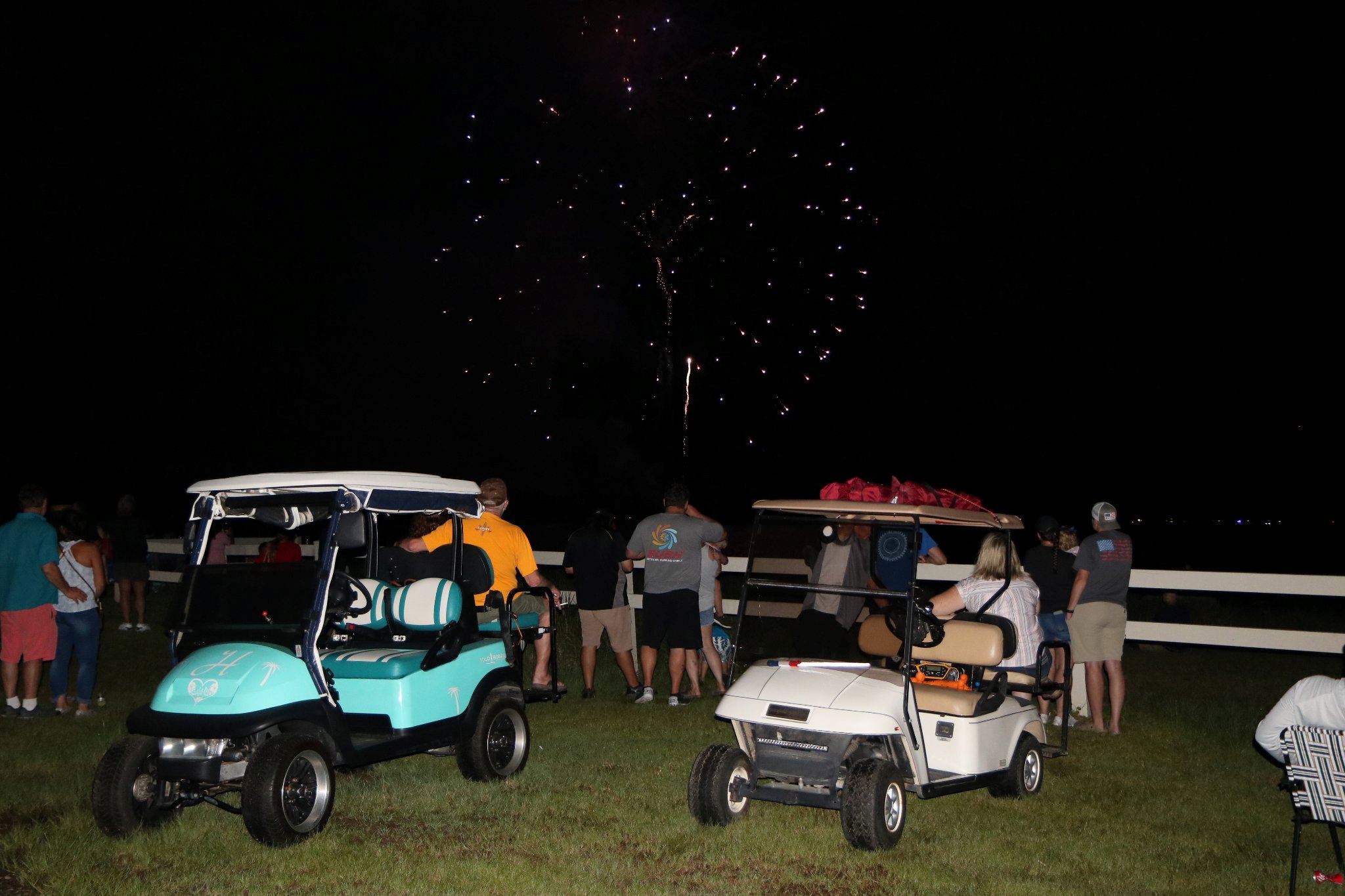 Golf Carts at the Let Freedom Ring Finale